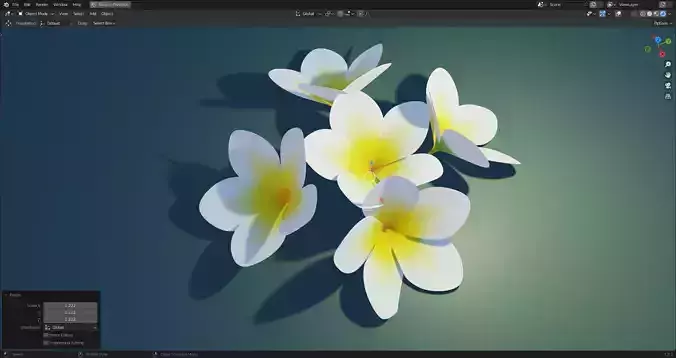 CHAMPA FLOWER 3D model