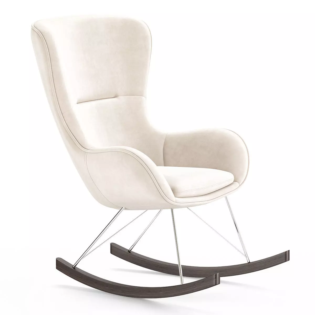 Rocking Chair Oslo Low-poly 3D model_0