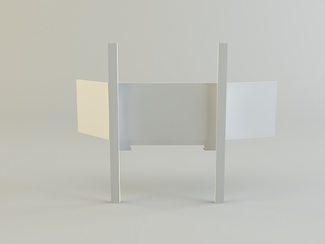 Black Board 3D model_5