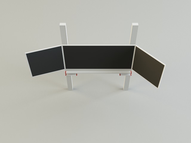 Black Board 3D model_1