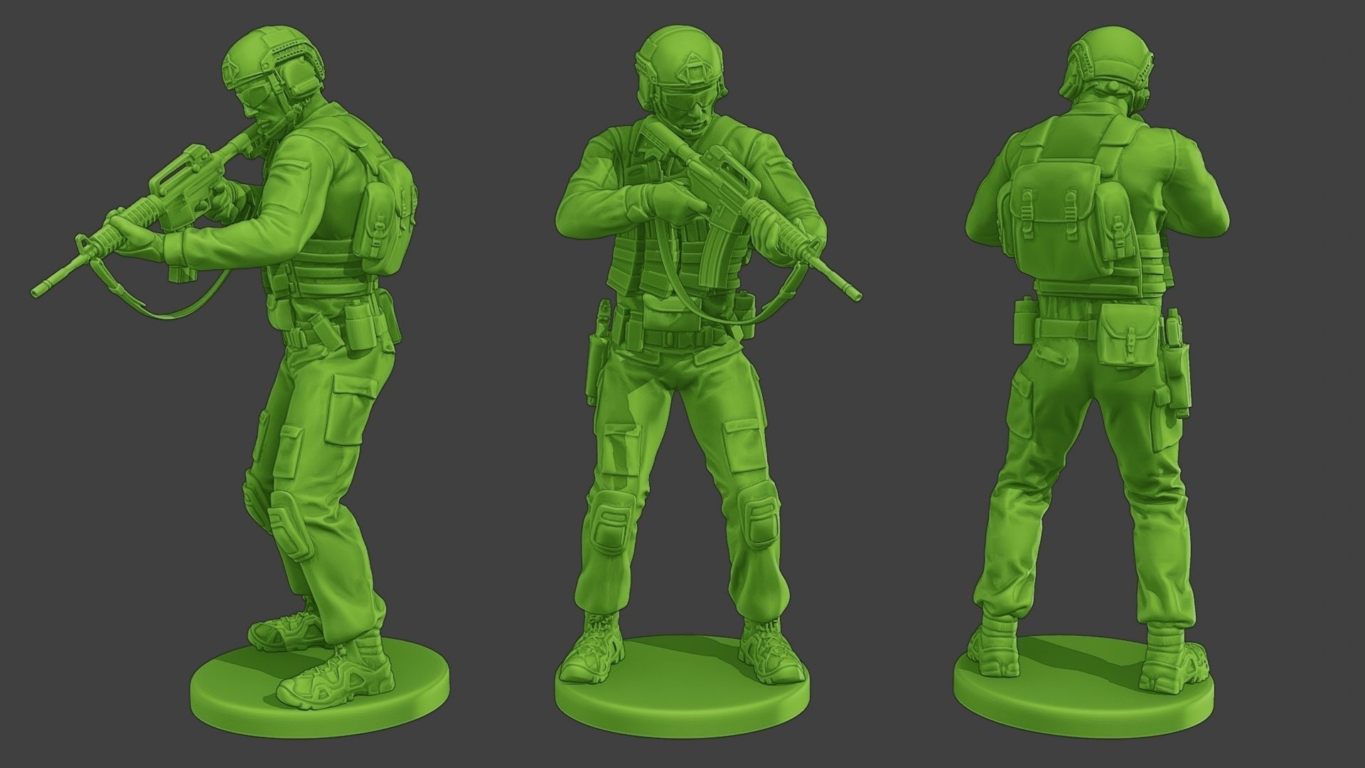 US Special Forces USSF1 Pack 1 3D Model Collection_3
