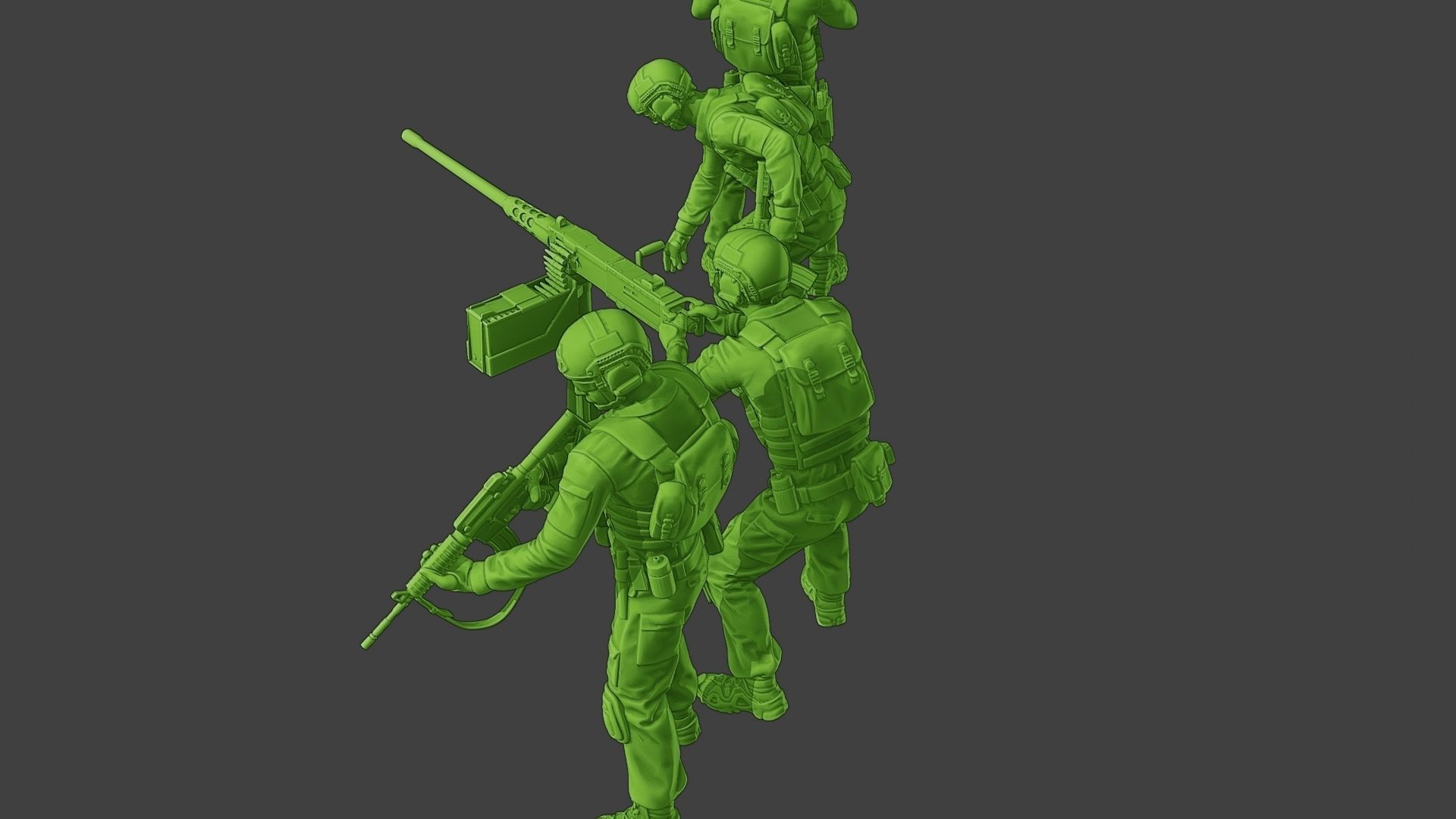 US Special Forces USSF1 Pack 1 3D Model Collection_8