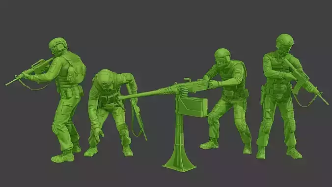 US Special Forces USSF1 Pack 1 3D Model Collection