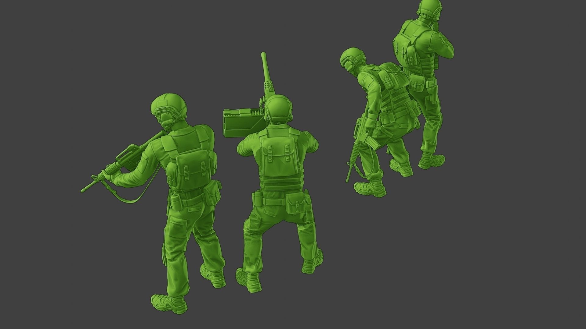 US Special Forces USSF1 Pack 1 3D Model Collection_17