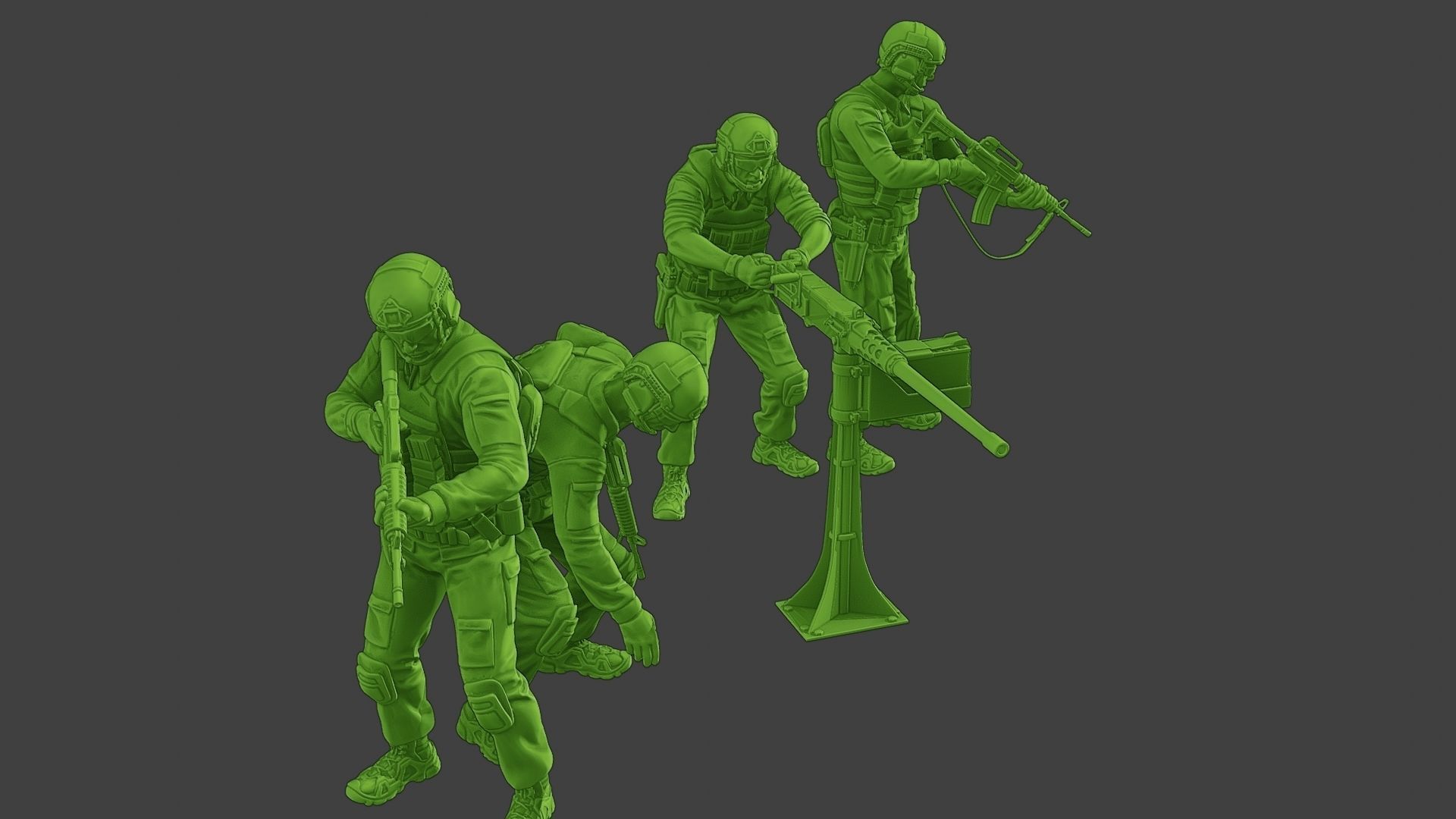 US Special Forces USSF1 Pack 1 3D Model Collection_16