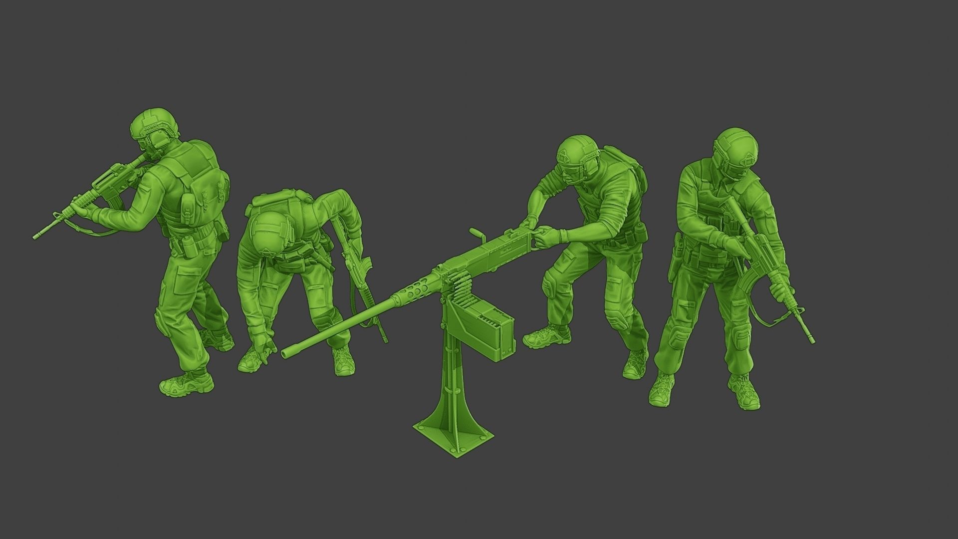 US Special Forces USSF1 Pack 1 3D Model Collection_9