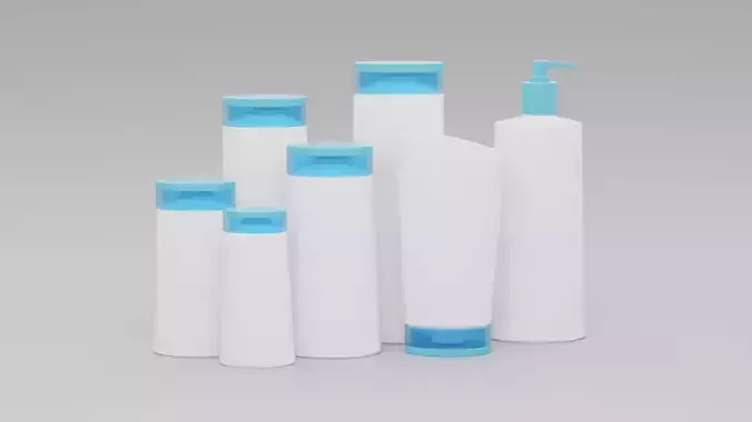 Plastic Bottle Packaging 3D Model