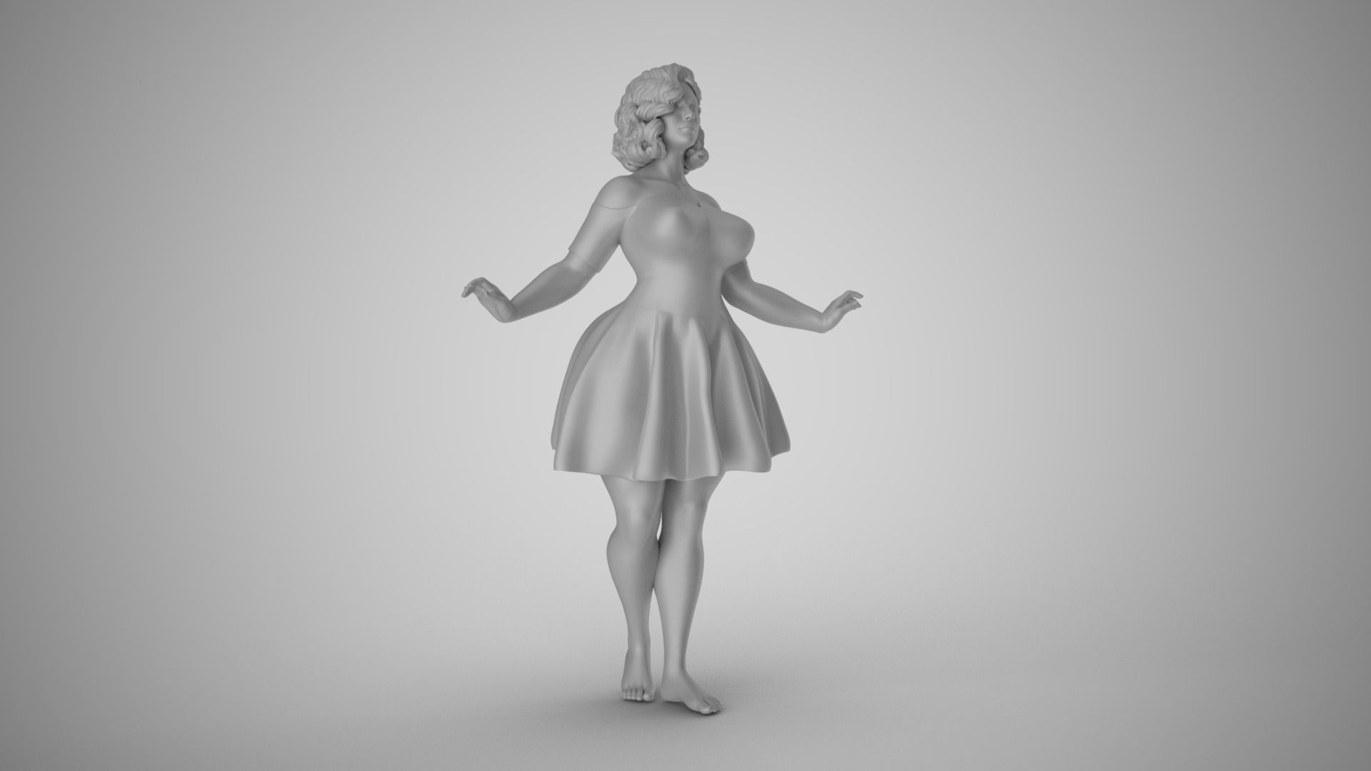 Princess Rehearsal 3D print model_3