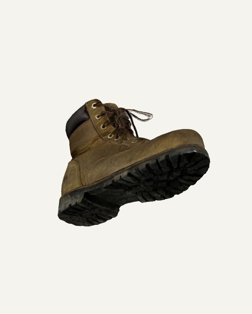 Leather Heavyduty Boot 3D model_1