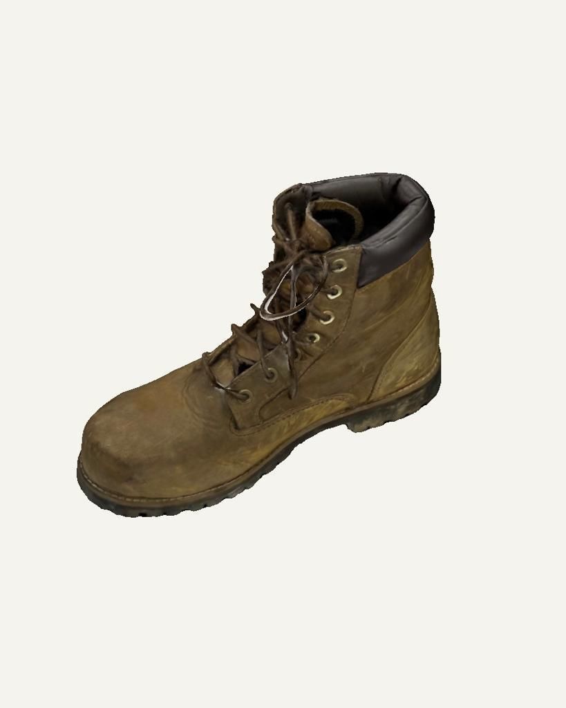 Leather Heavyduty Boot 3D model_3