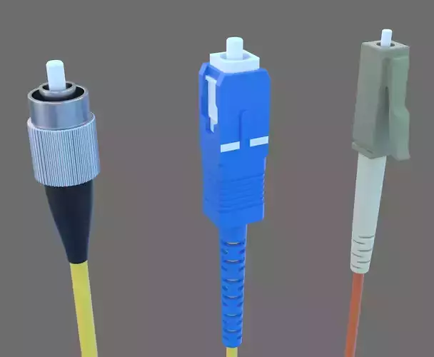 Fiber Optic Connector 3D model