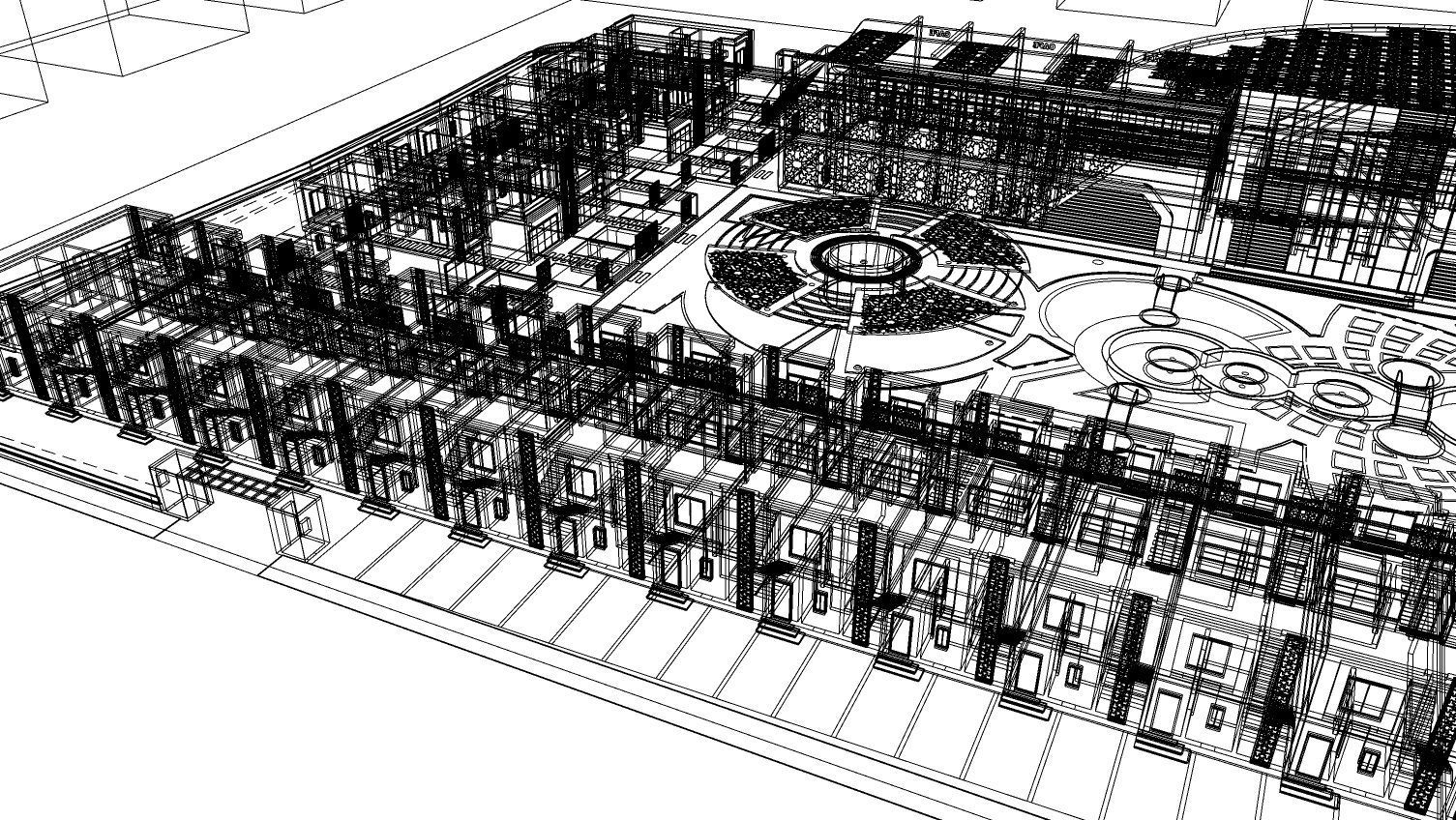 Hotel Complex 01 3D model_23
