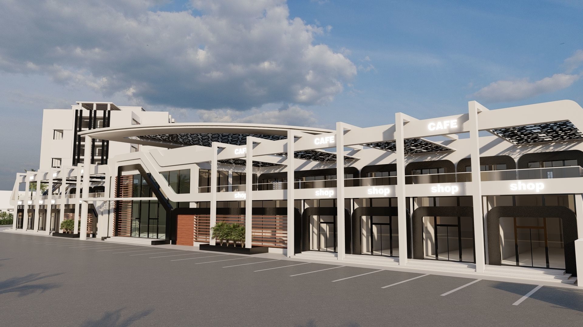 Hotel Complex 01 3D model_15