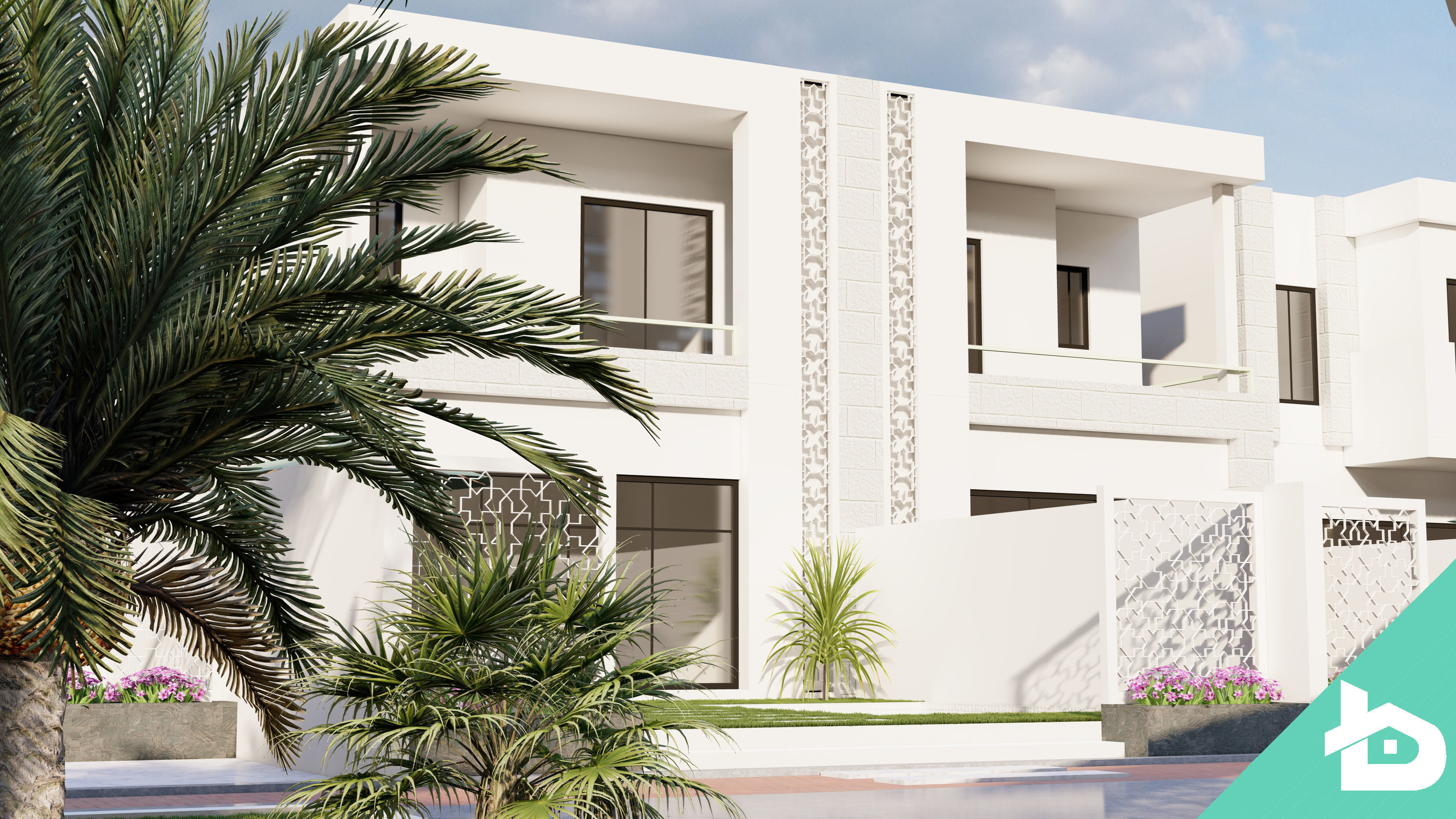 Hotel Complex 01 3D model_6