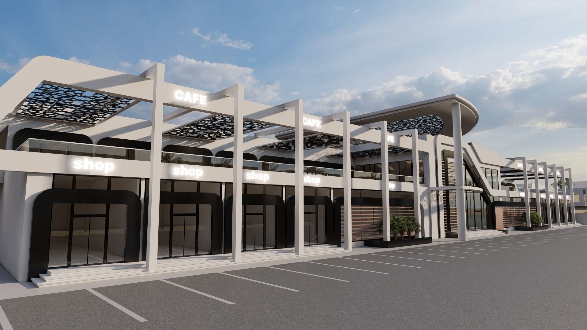 Hotel Complex 01 3D model_13