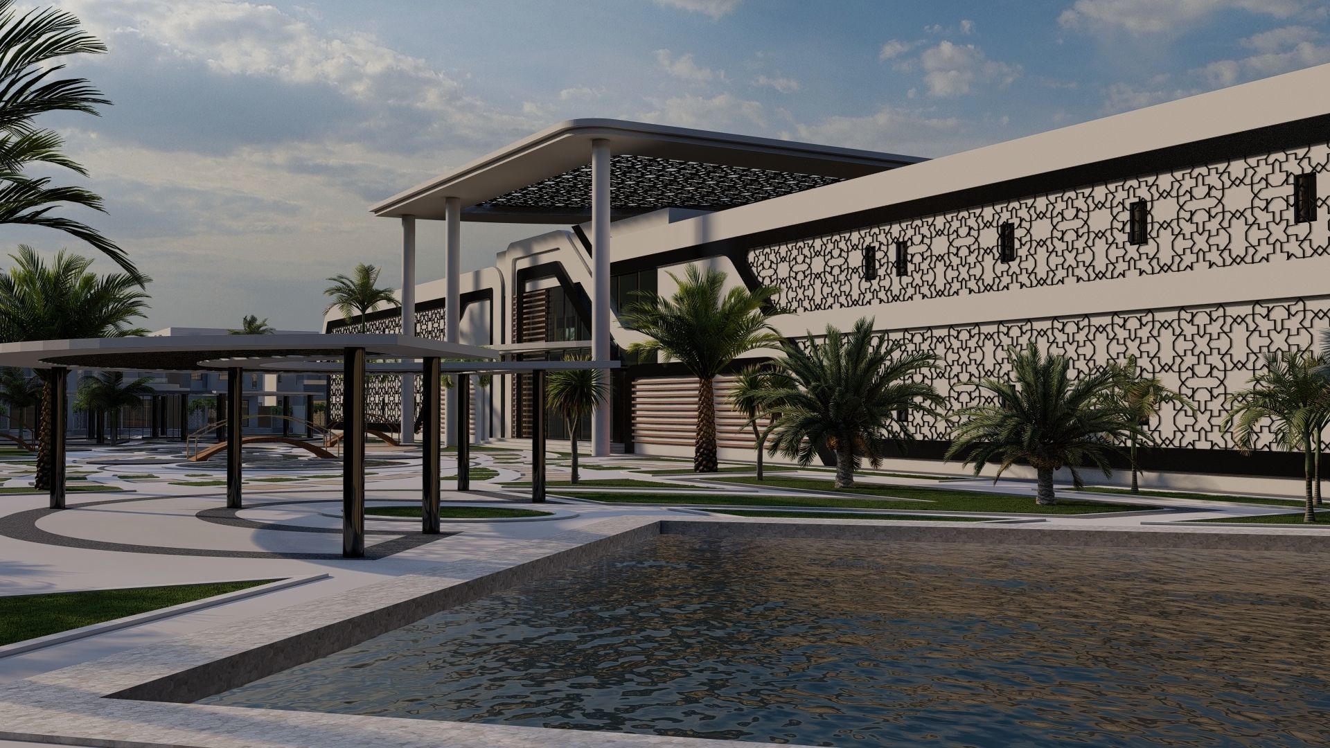 Hotel Complex 01 3D model_11