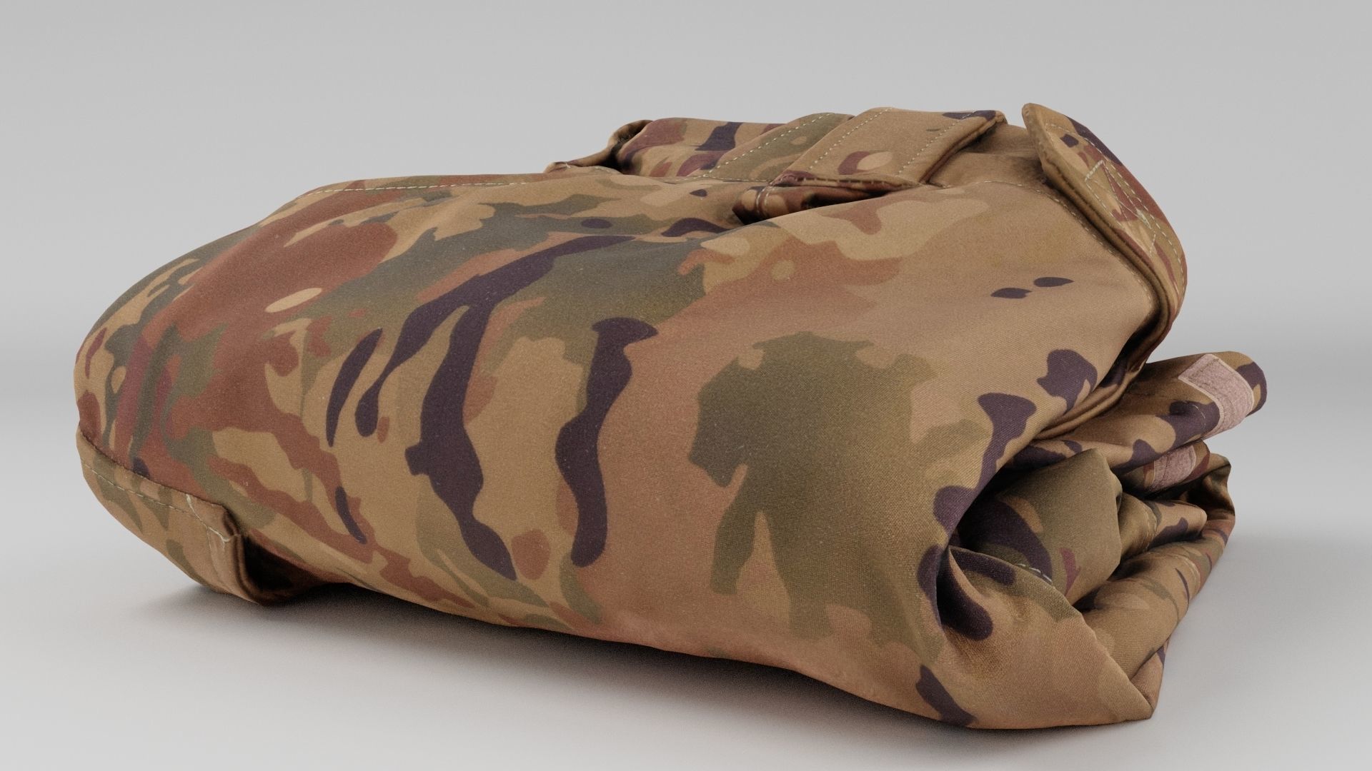 Green military tactical army outdoor pants trousers uniform 3D model_7