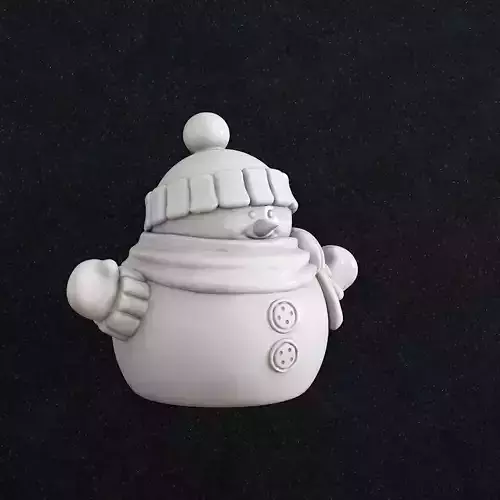 Snowman figurine 3D print model