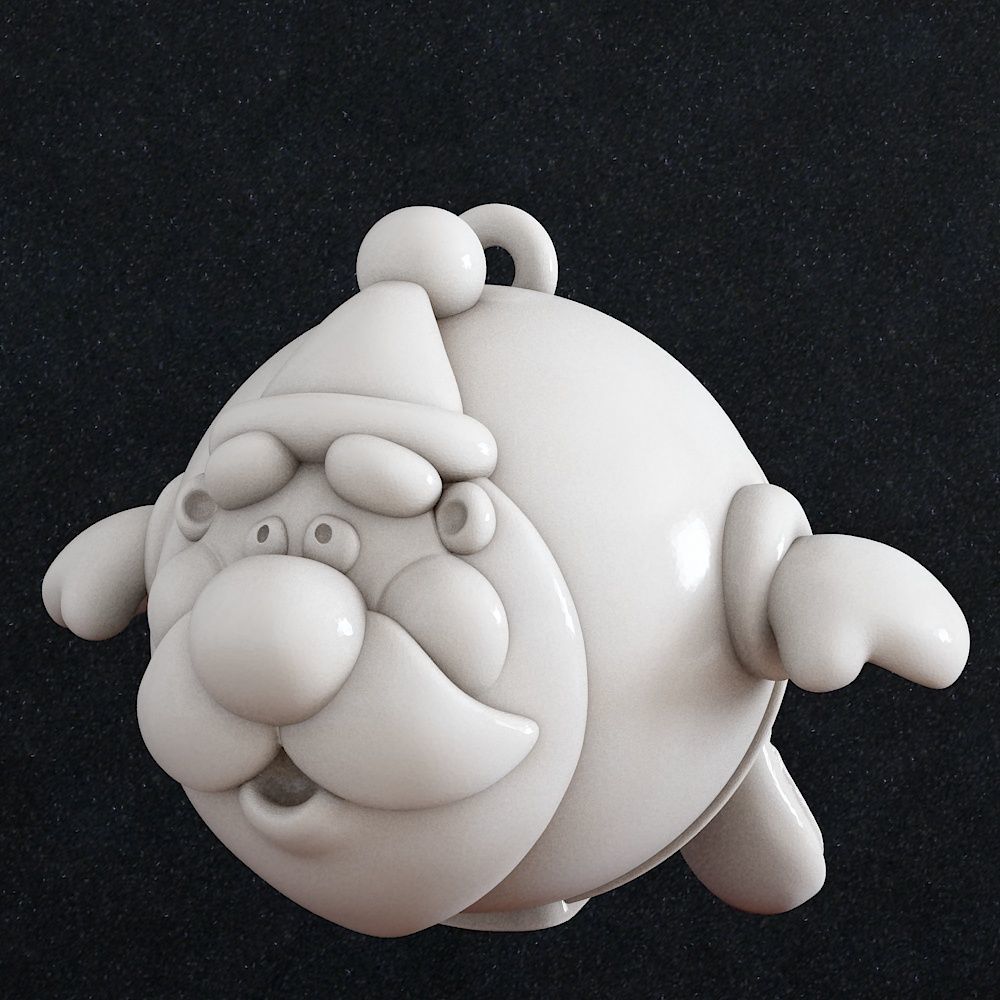 Santa Claus 3D print model_1