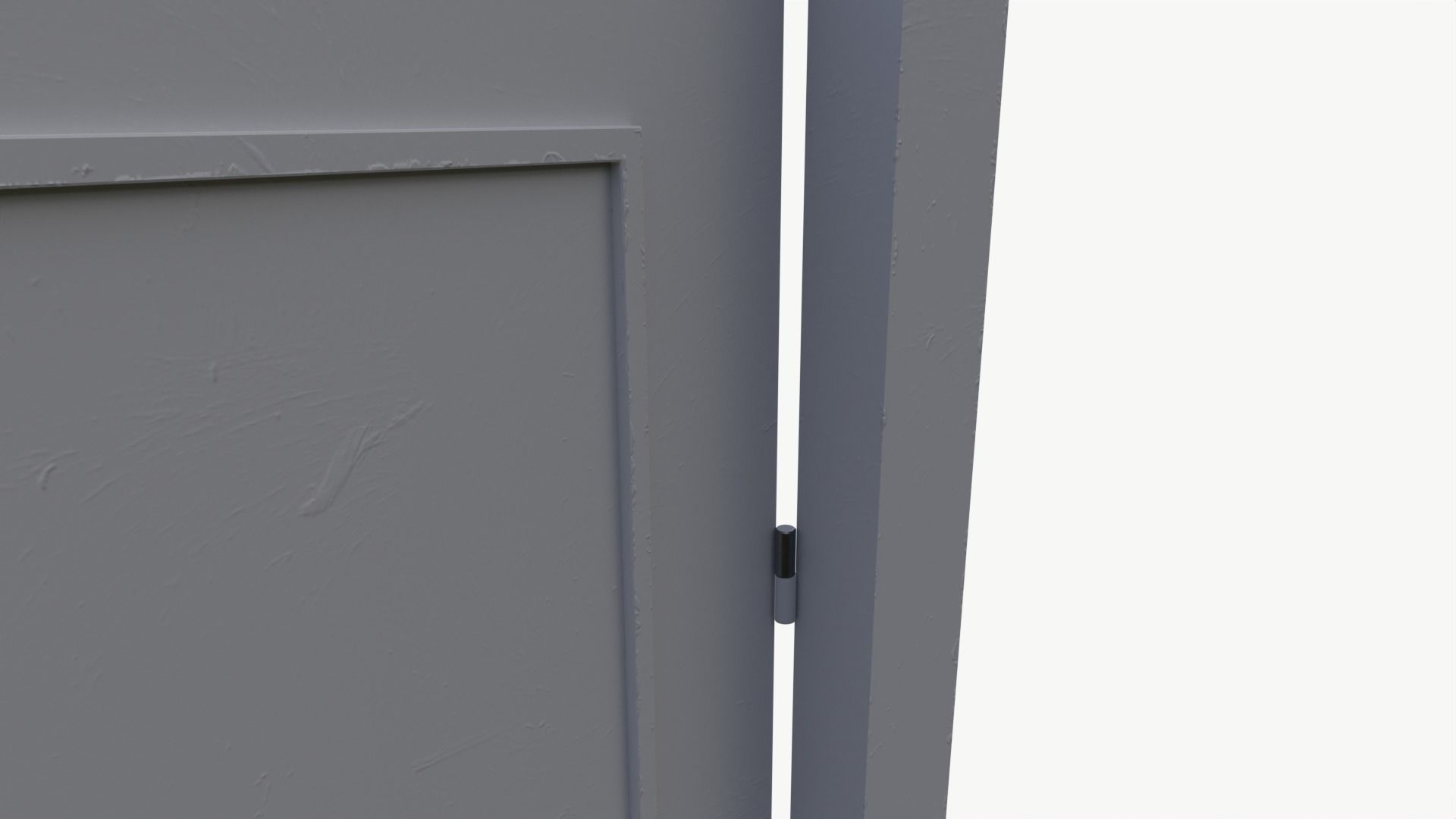 Low Poly Door Ready to Animate Low-poly 3D model_8