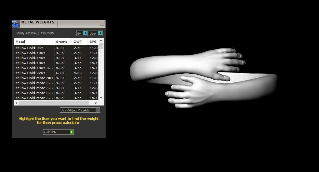 Hug ring all sizes 3D print model_3