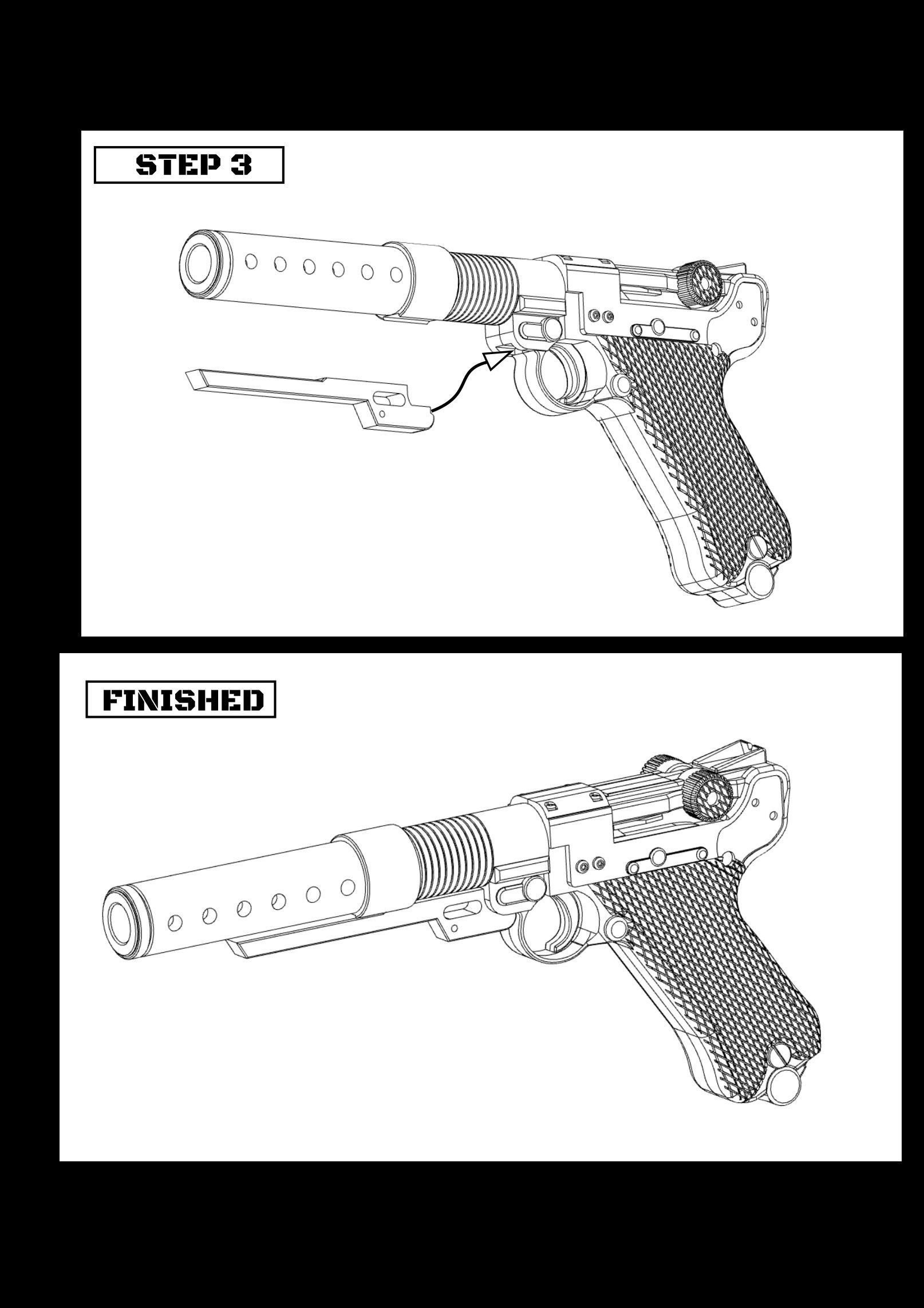 StarWars Blaster A180 -3D print Fake for cosplay   3D print model_21