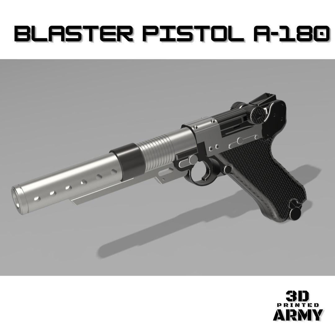 StarWars Blaster A180 -3D print Fake for cosplay   3D print model_7
