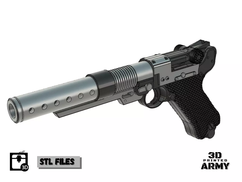 StarWars Blaster A180 -3D print Fake for cosplay   3D print model_0