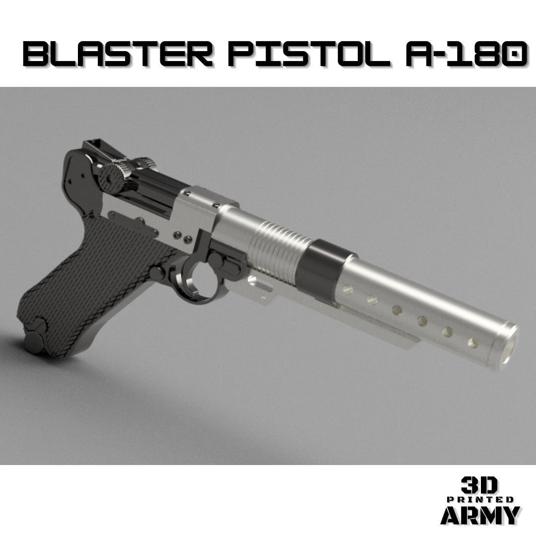 StarWars Blaster A180 -3D print Fake for cosplay   3D print model_8