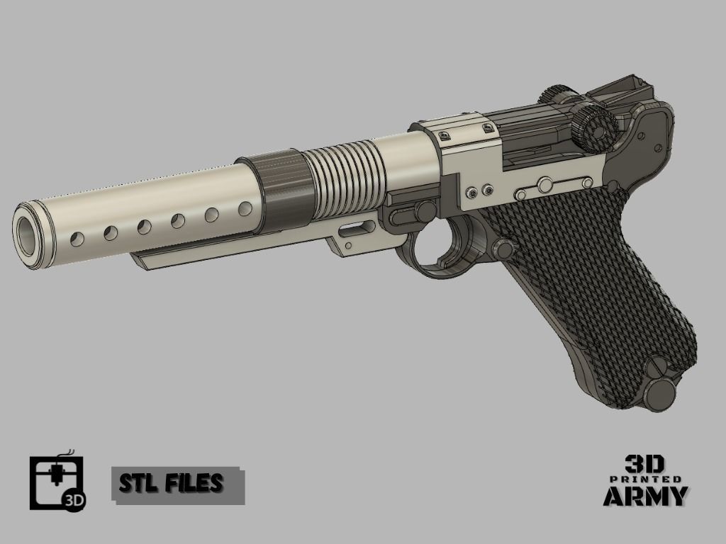 StarWars Blaster A180 -3D print Fake for cosplay   3D print model_5