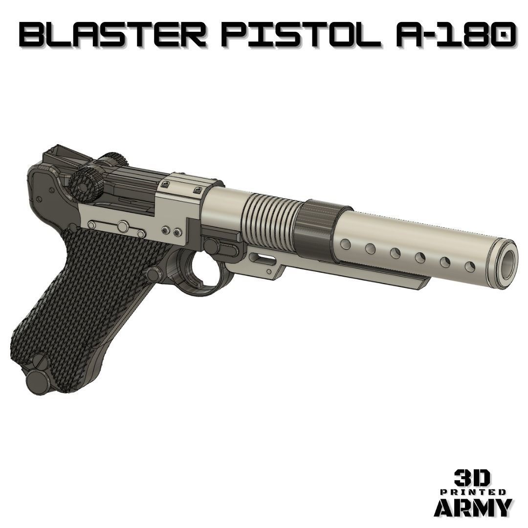 StarWars Blaster A180 -3D print Fake for cosplay   3D print model_3