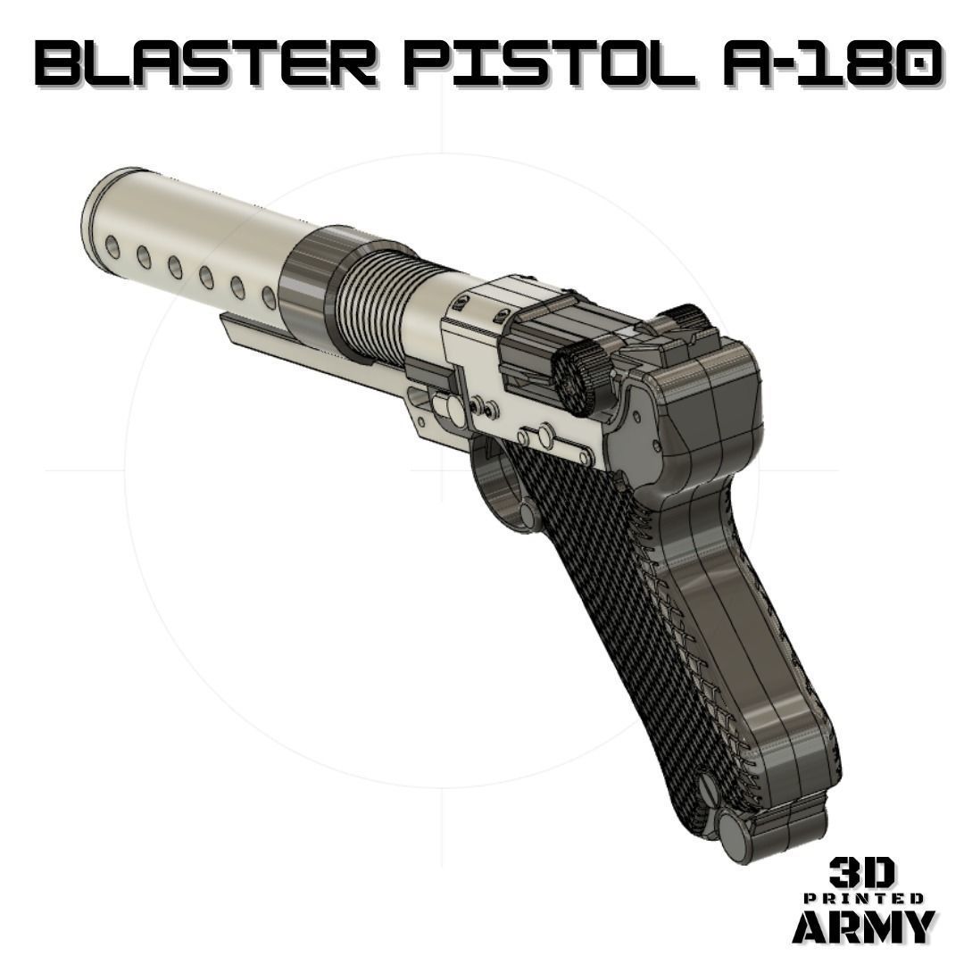 StarWars Blaster A180 -3D print Fake for cosplay   3D print model_4