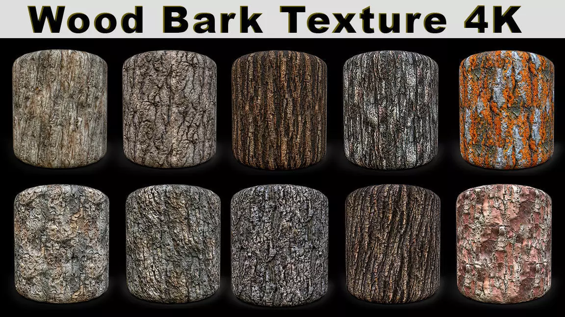 Wood Bark Texture 4K Texture_0