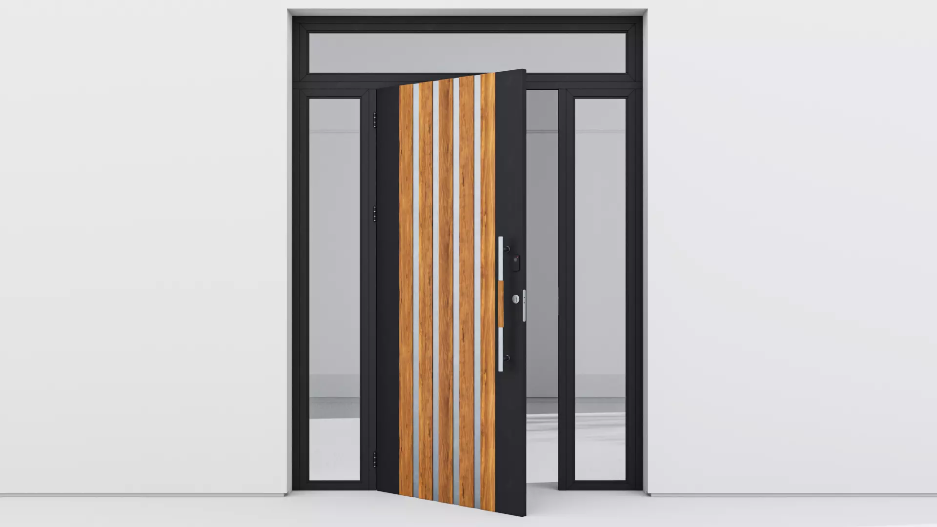 Aluminium door 79 3D model_0