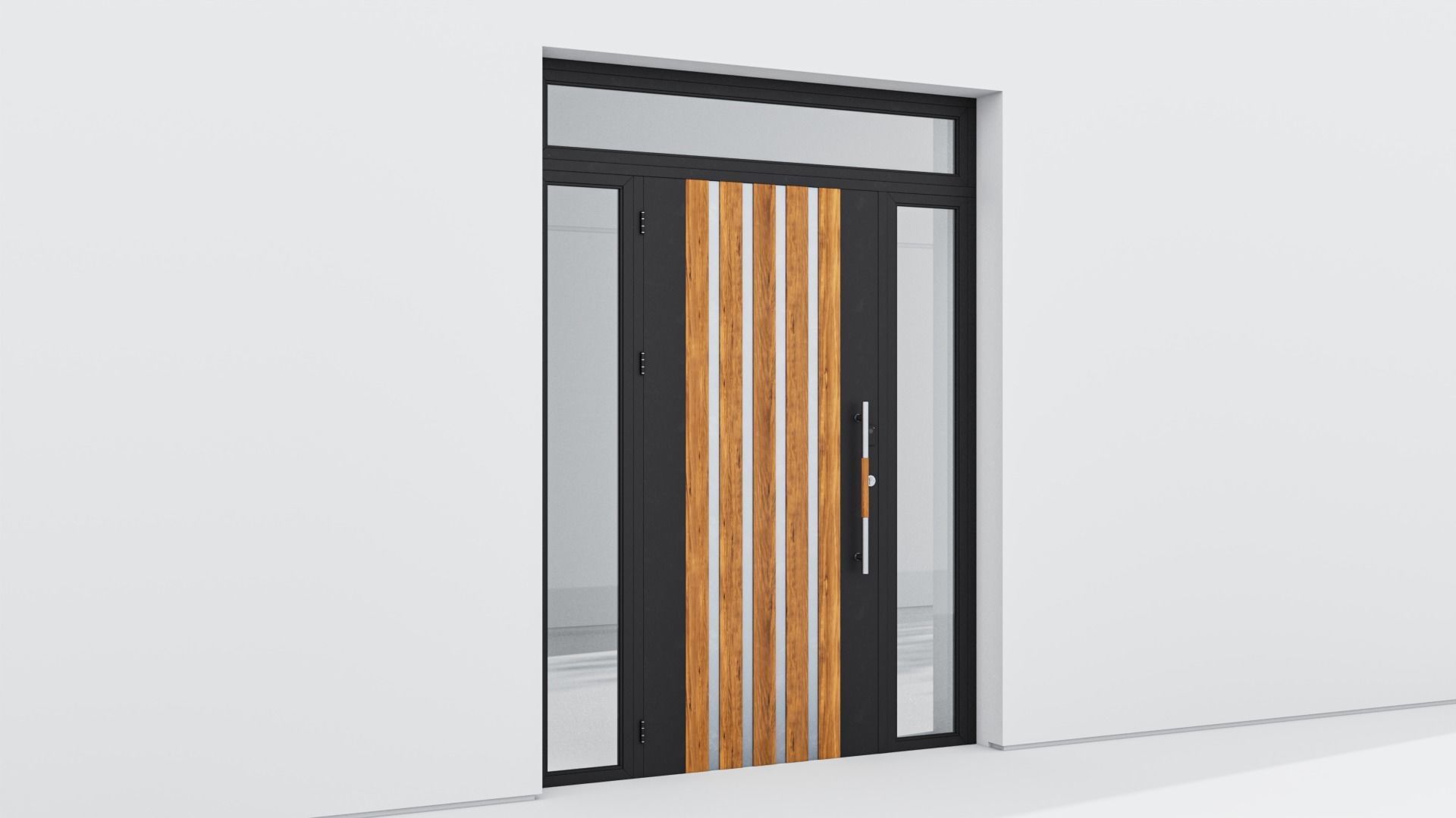 Aluminium door 79 3D model_3