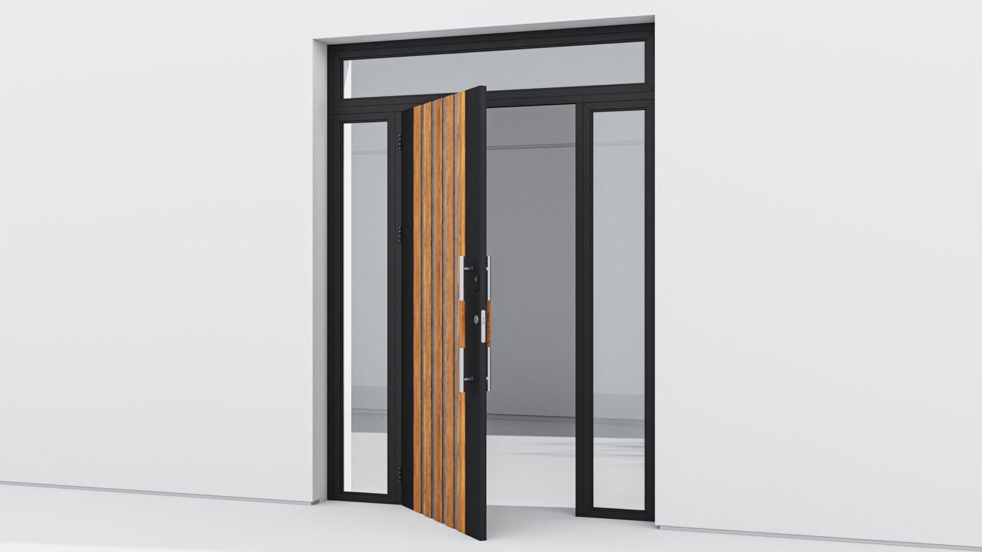 Aluminium door 79 3D model_2