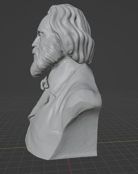 Walt Whitman 3D print model_13
