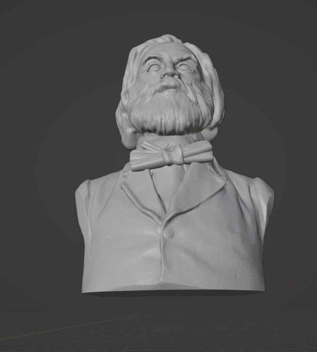 Walt Whitman 3D print model_17