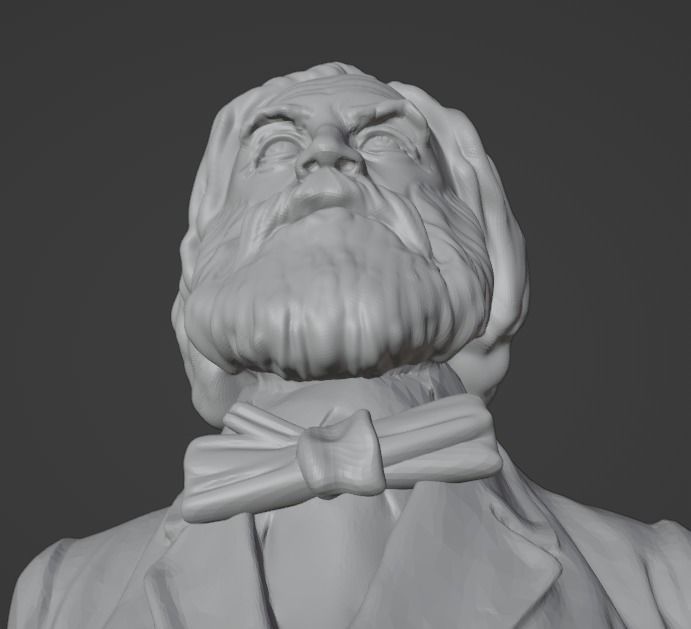 Walt Whitman 3D print model_8