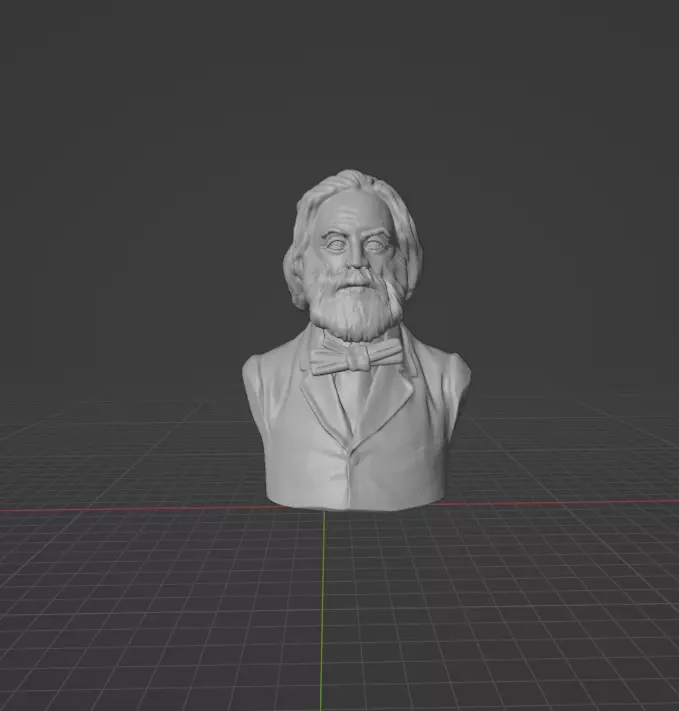 Walt Whitman 3D print model_0