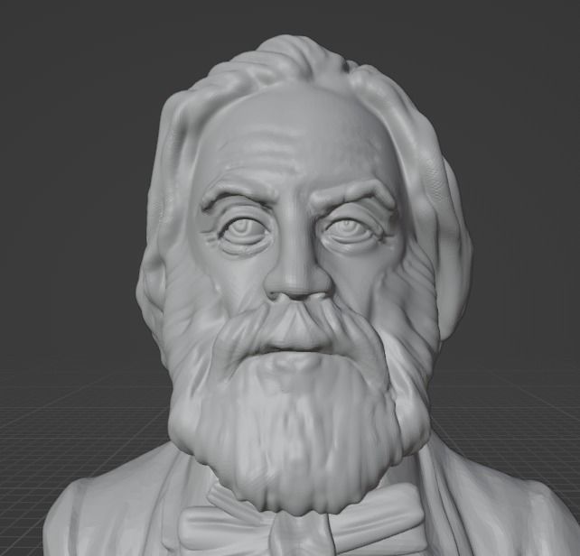 Walt Whitman 3D print model_18