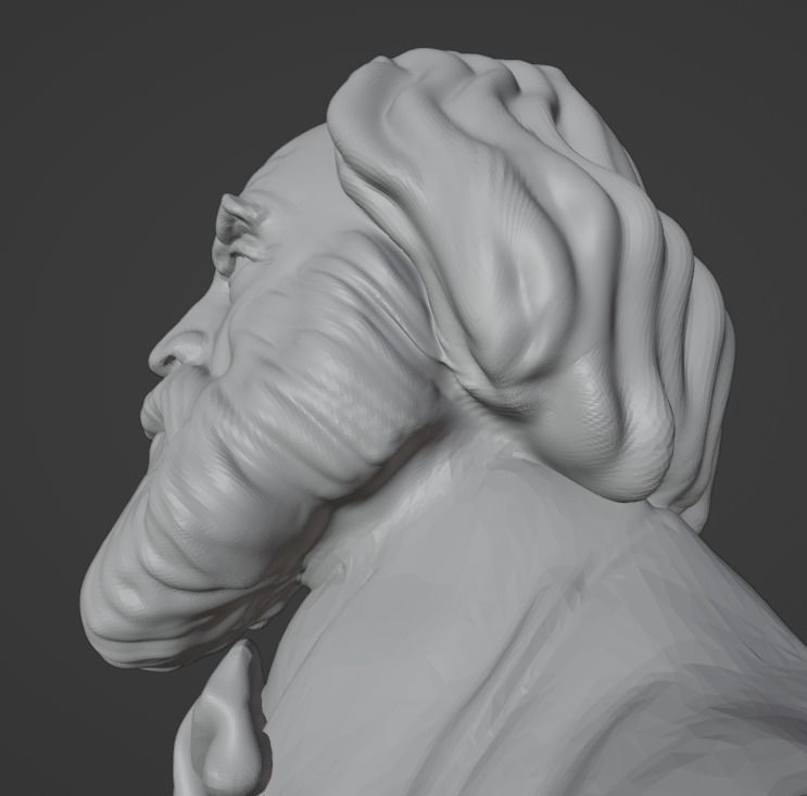 Walt Whitman 3D print model_4