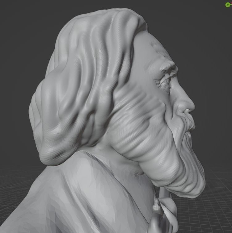 Walt Whitman 3D print model_21