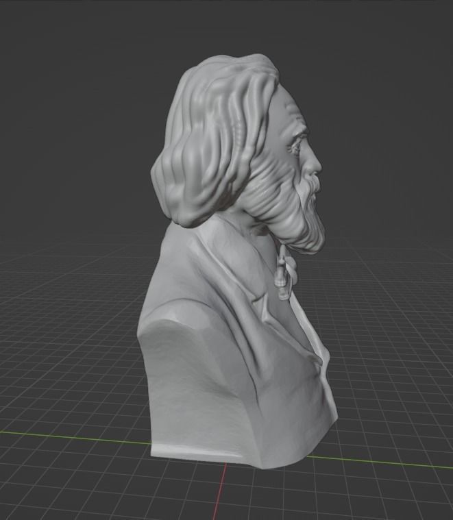 Walt Whitman 3D print model_1