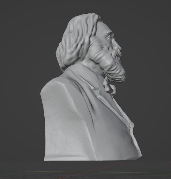 Walt Whitman 3D print model_6