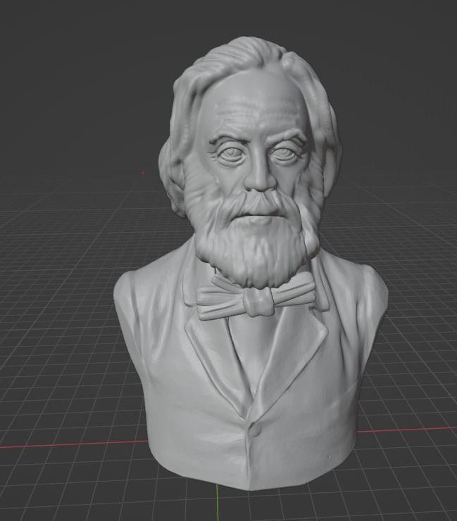 Walt Whitman 3D print model_20