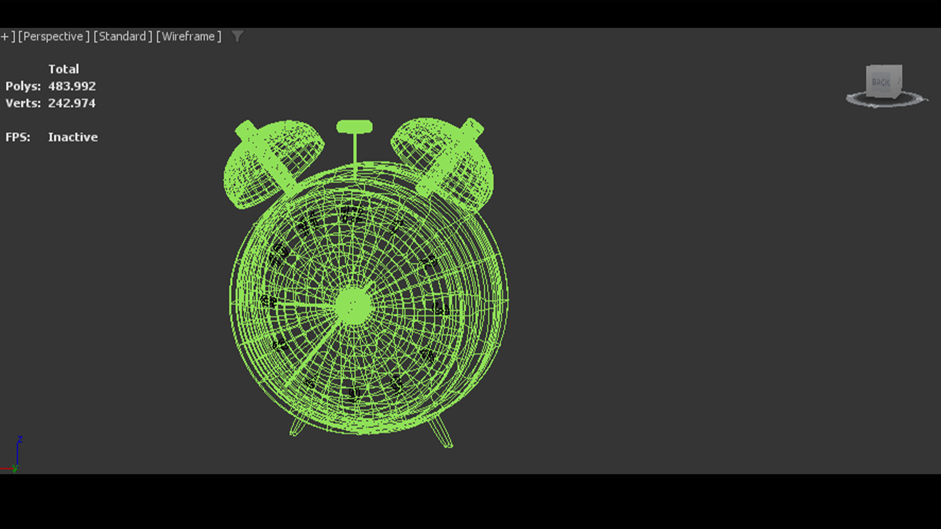 Clock alarm 3D model_3