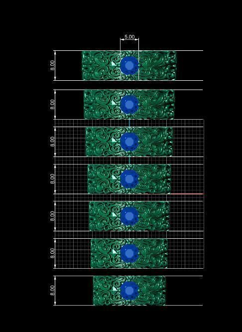 Engagement ring 3D print model_15
