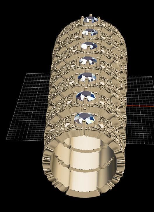 Engagement ring 3D print model_14