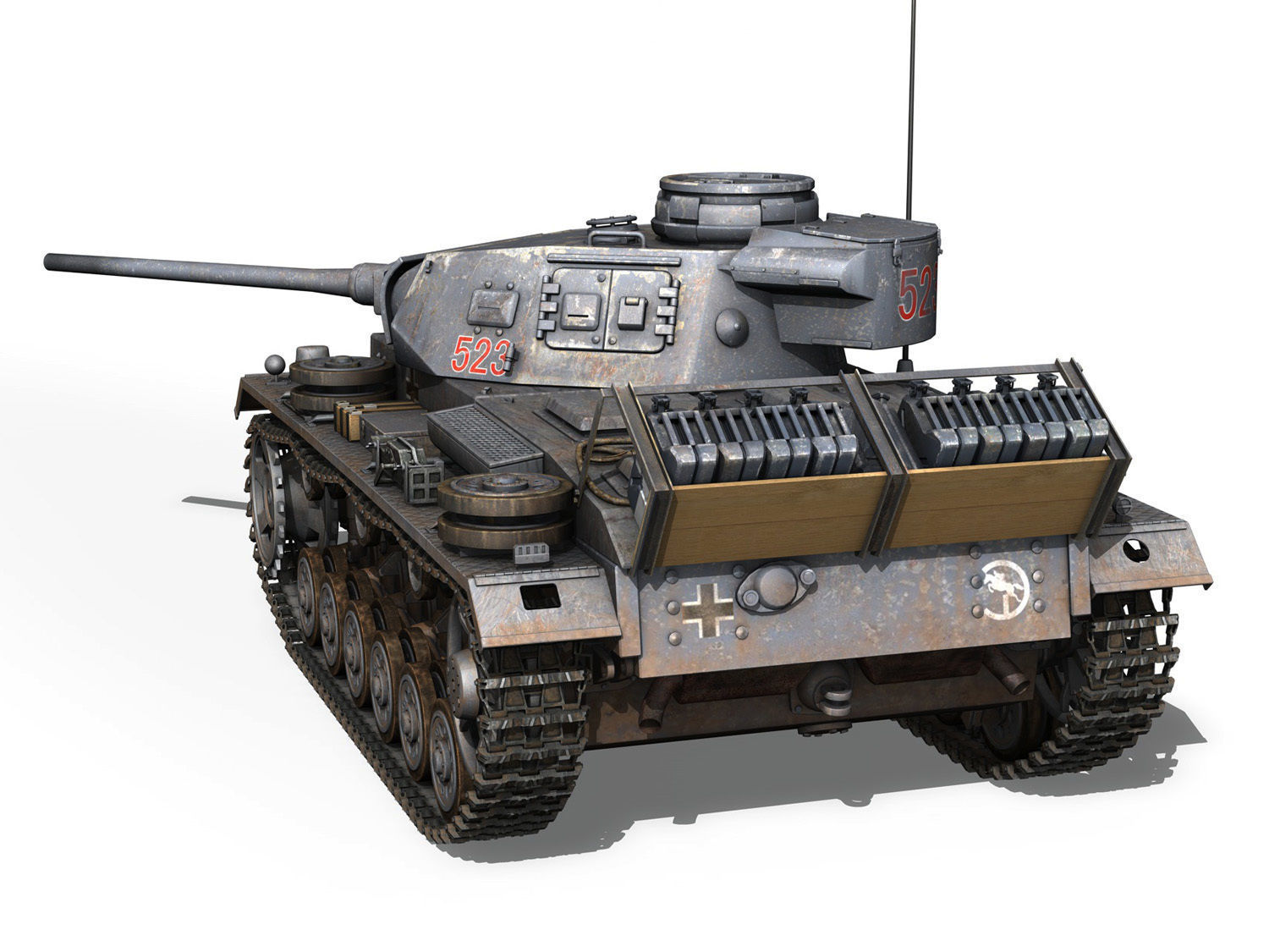 PzKpfw III - Ausf J - 523 3D model_4